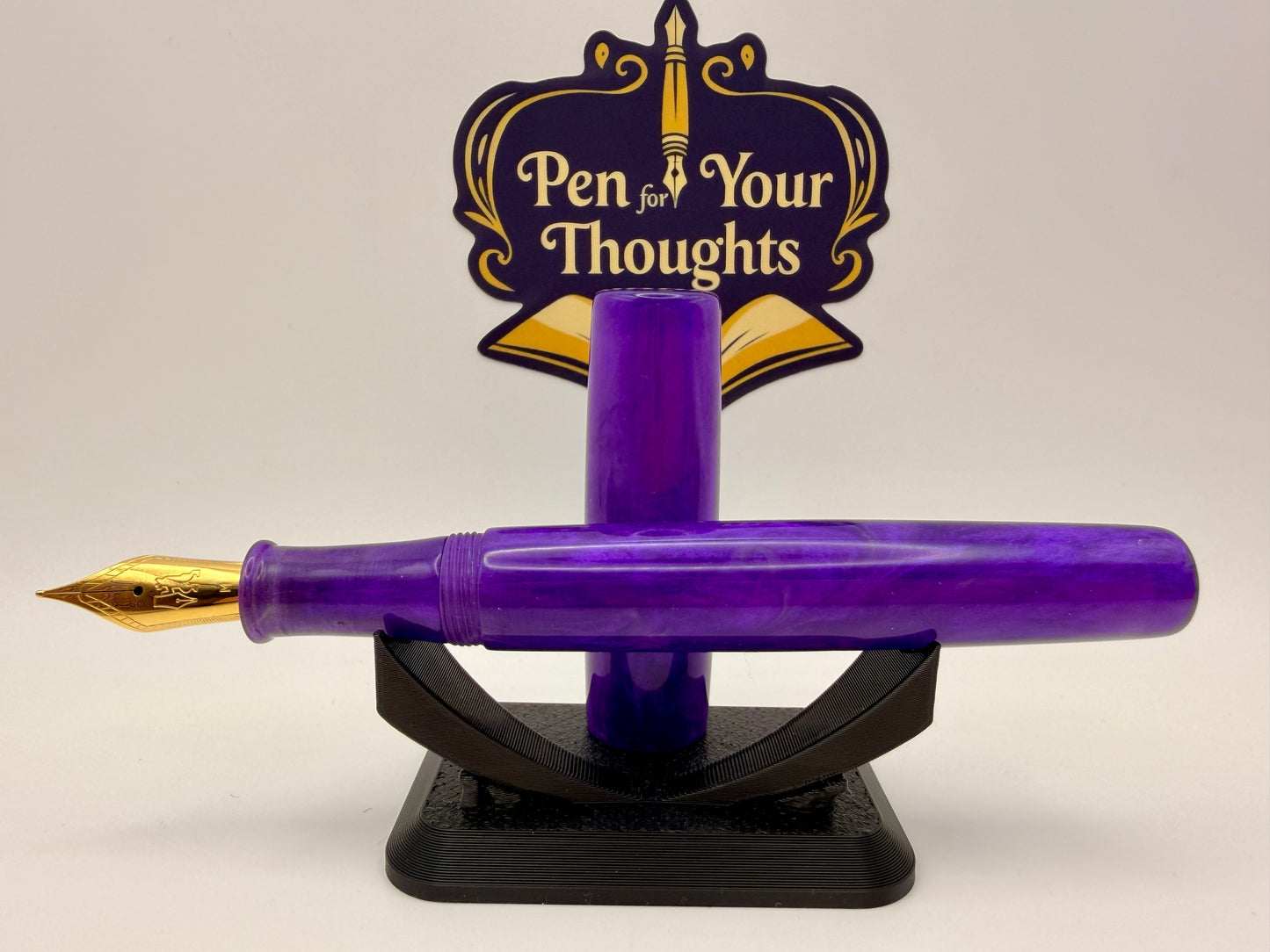 Purple Cast Resin Fountain Pen