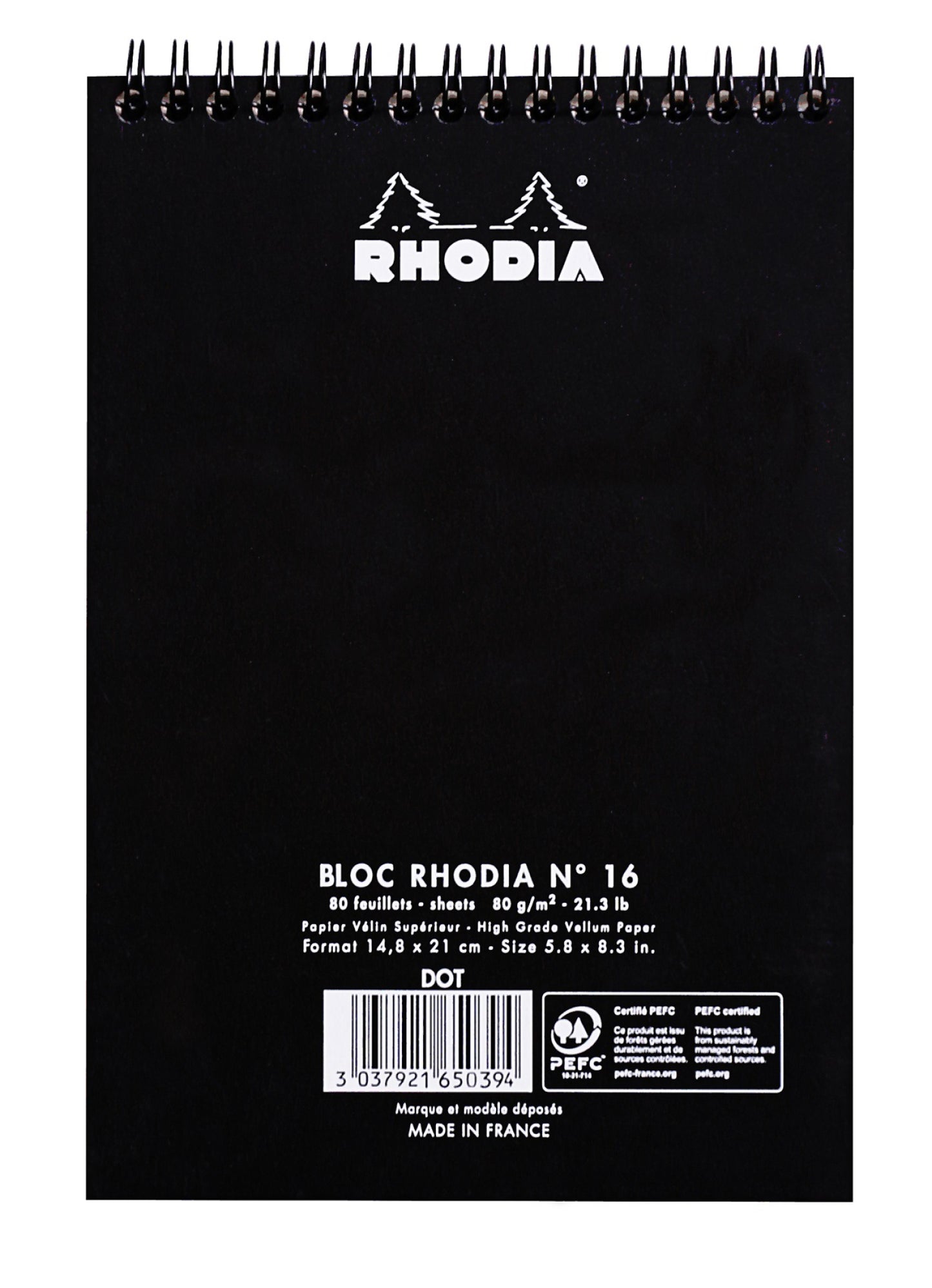 Wire bound Rhodia DotPad Notepad A5