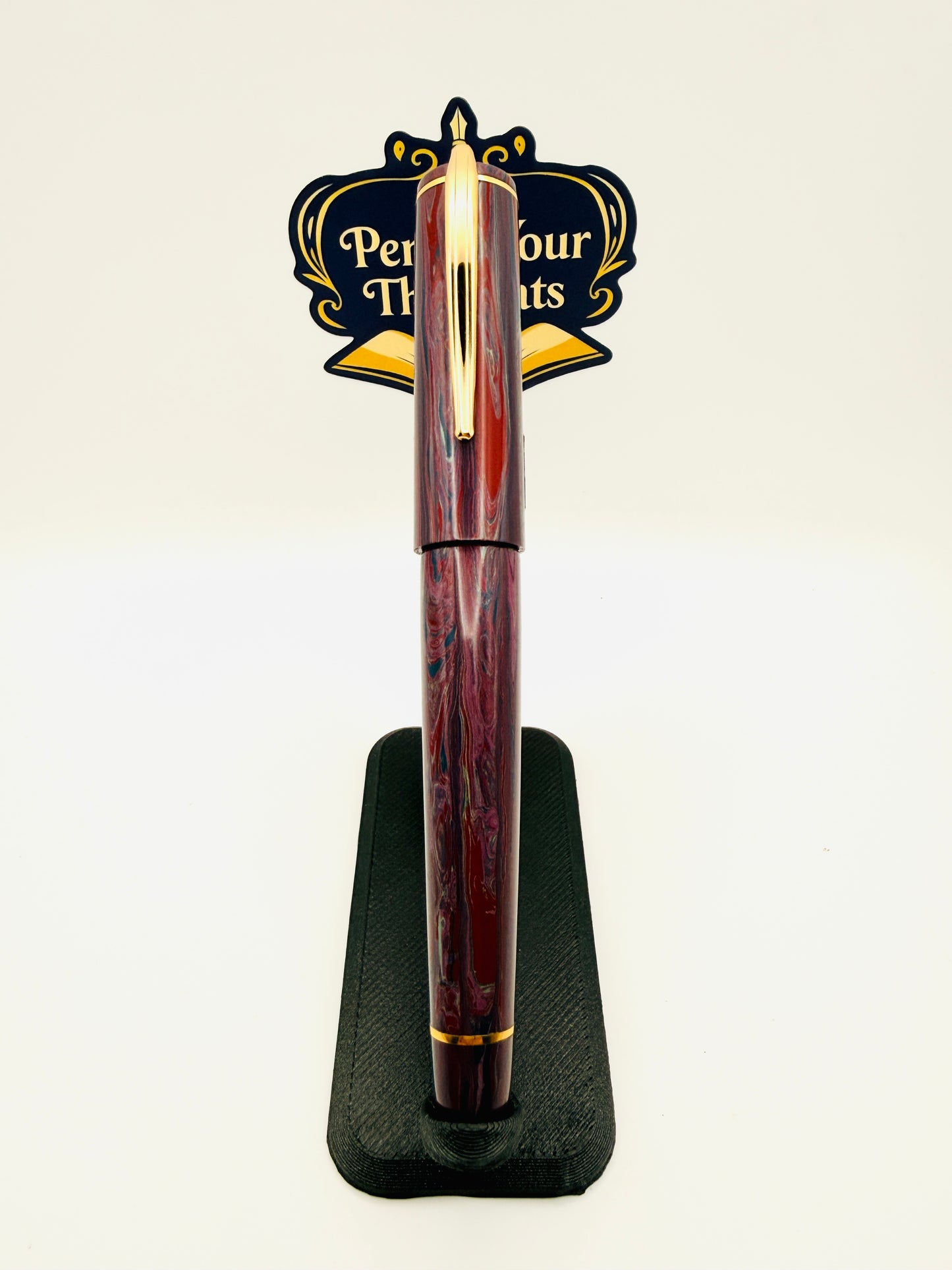 Purple Plus Other Colors NYH Ebonite Fountain Pen with Brass Accents