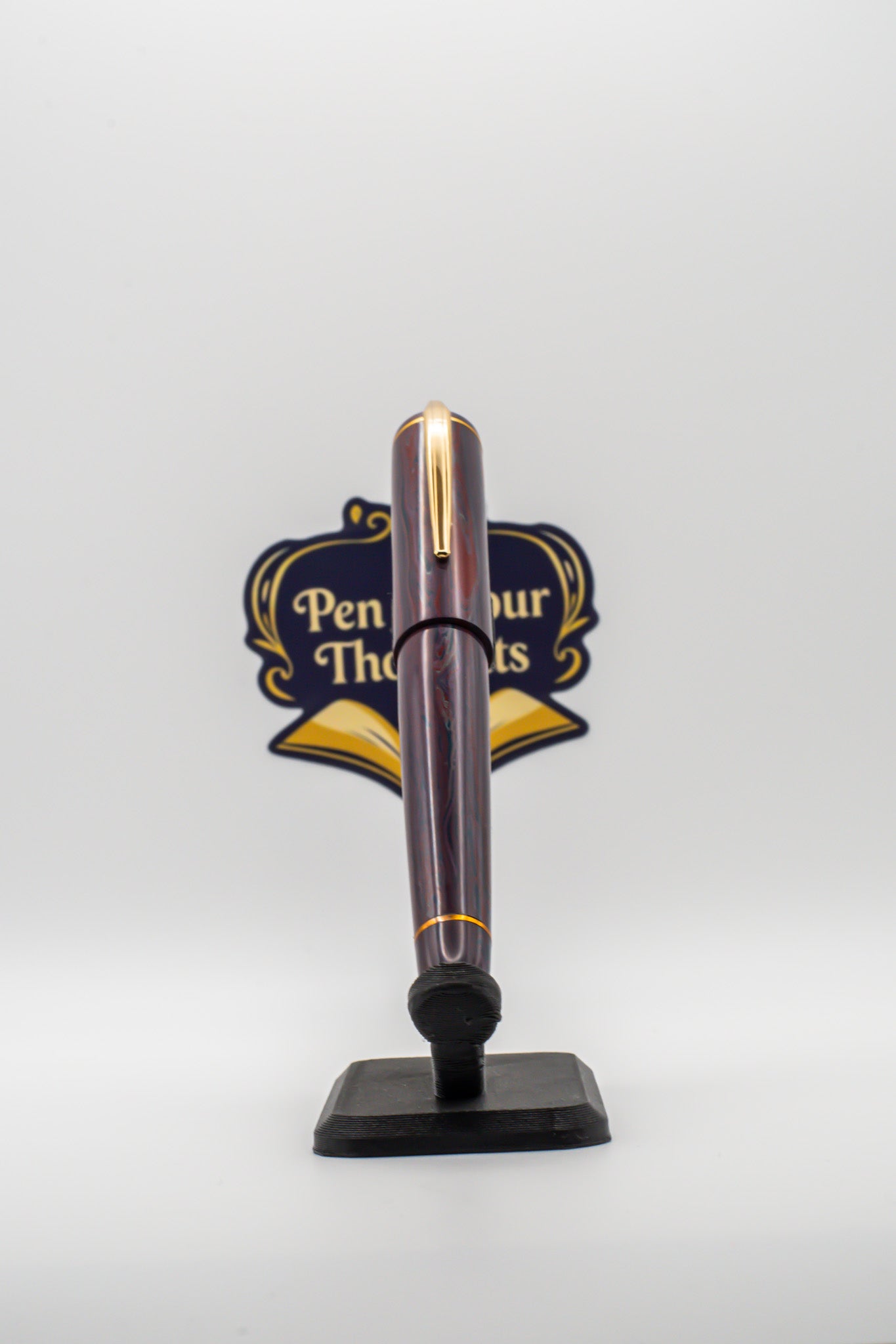Purple Plus Other Colors NYH Ebonite Fountain Pen with Brass Accents
