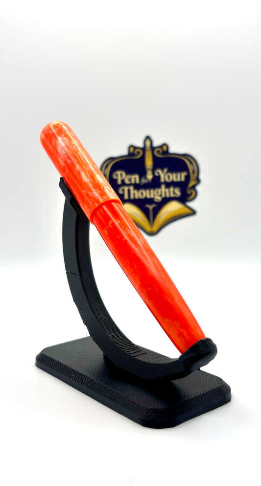 Day Glo Orange Resin Fountain Pen