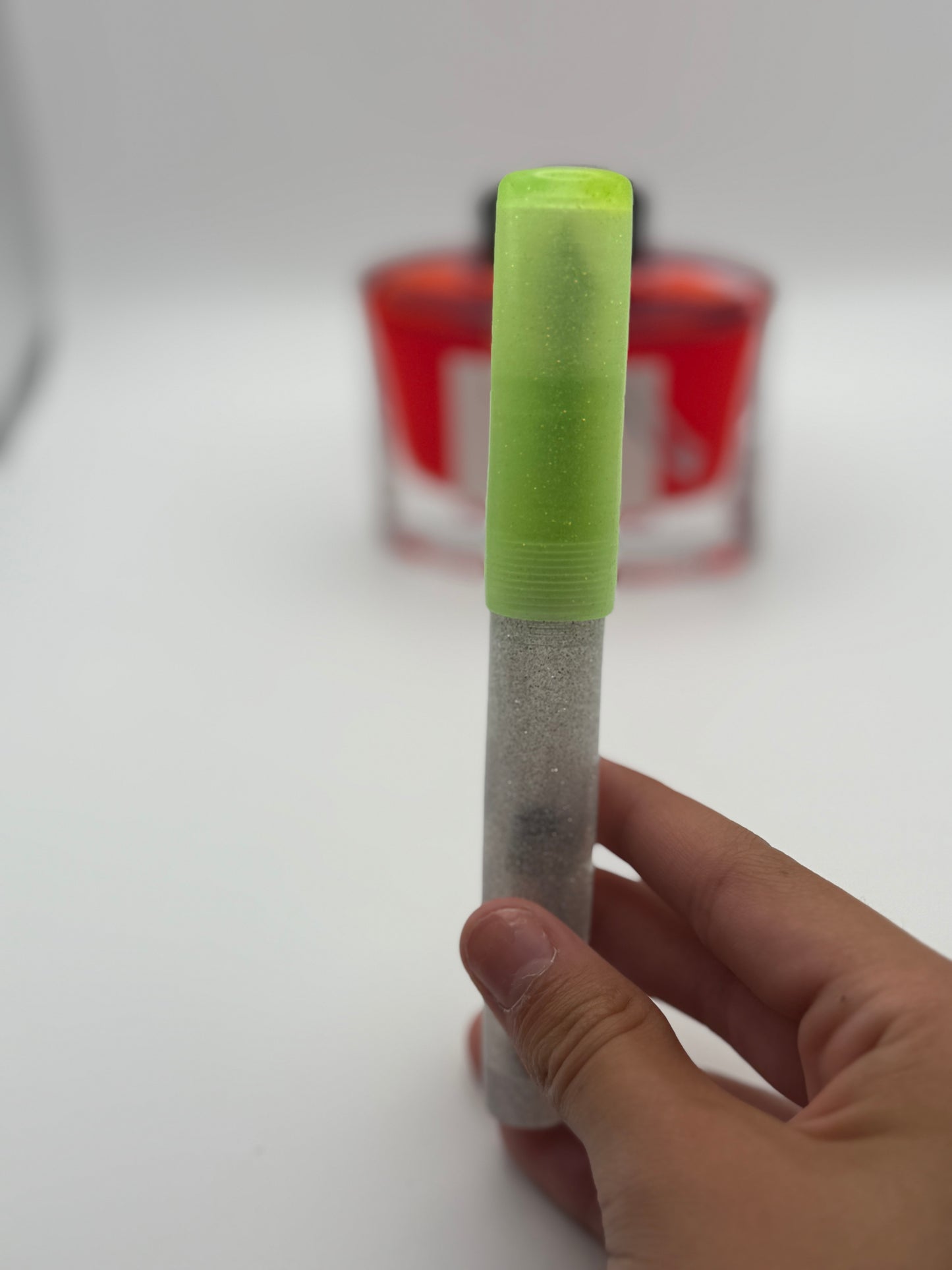 Resin Glitter with Glow in the Dark Cap Fountain Pen