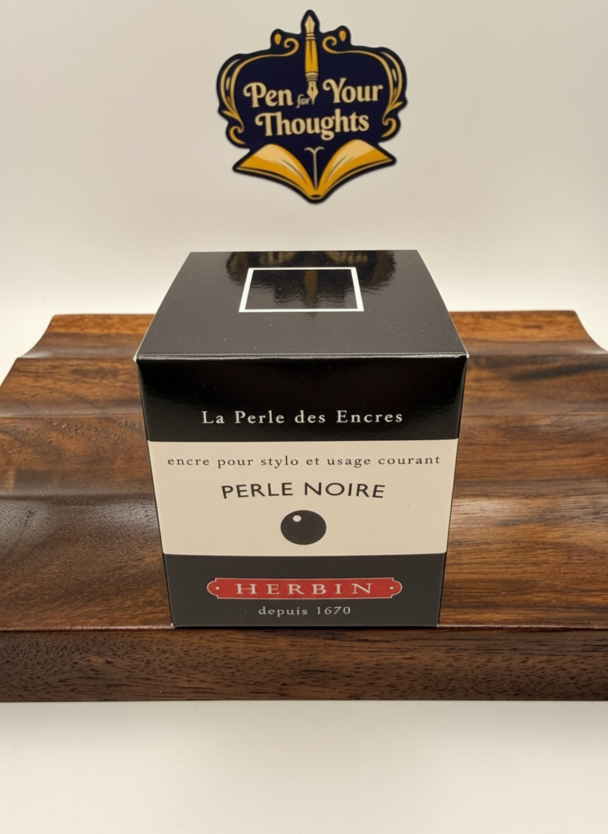 30ML Jaques Herbin Perle Noire Fountain Pen Ink (Black)