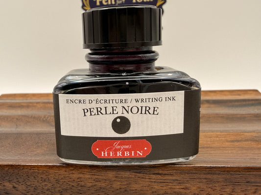 30ML Jaques Herbin Perle Noire Fountain Pen Ink (Black)