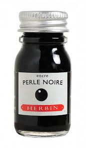 10ML Jaques Herbin Perle Noire (Black) Fountain Pen Ink